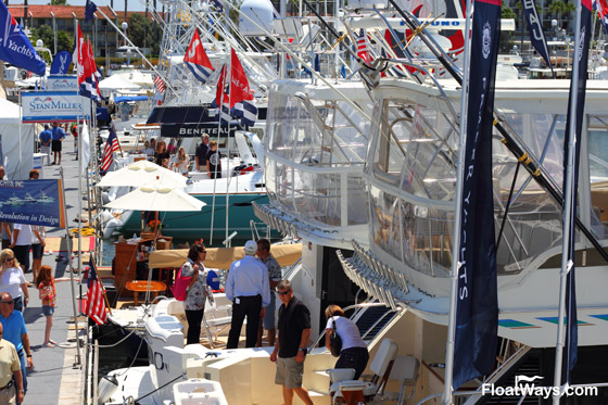 Boat Show Busy Docks