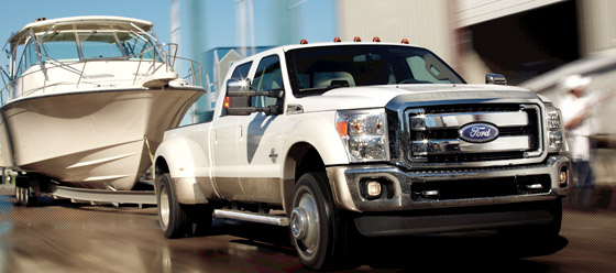 Ford F-450 Towing Boat