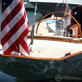 Sailboat Steering Wheel - Wood and Stainless Steel